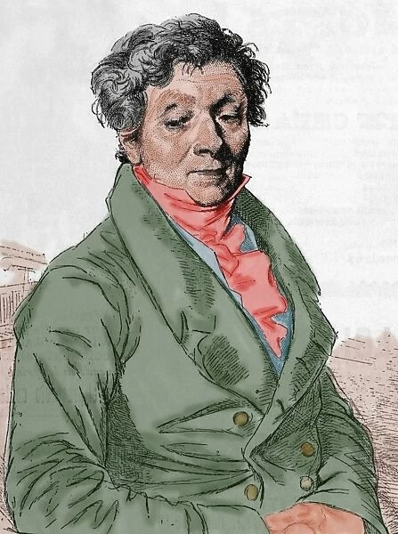 Louis Pierre Henriquel-Dupont (1797-1892). Engraving. Colore