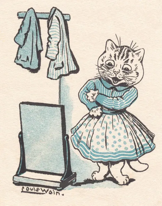 Framed Print : Louis Wain cats Framed Print : Louis Wain cats