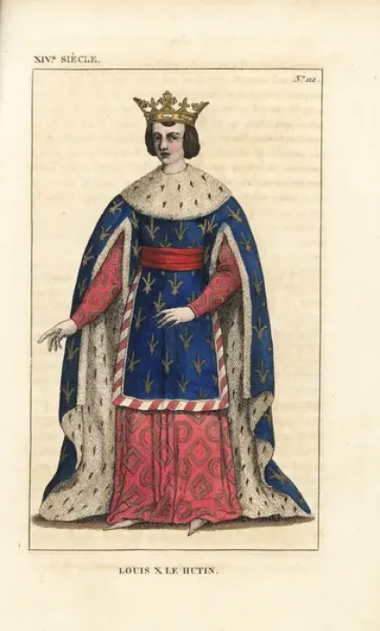 Framed Print : Louis X the Quarreller, King of France, 1289-1316 Framed Print : Louis X the Quarreller, King of France, 1289-1316