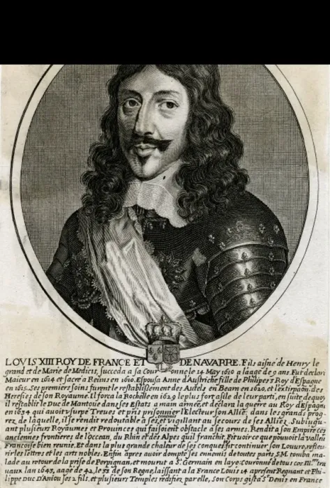 Framed Print : Louis XIII Head / Shoulder Framed Print : Louis XIII Head / Shoulder