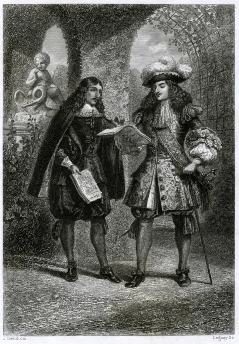 Framed Print : Louis XIV & Colbert Framed Print : Louis XIV & Colbert