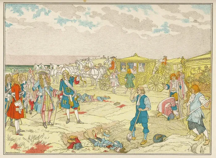 Framed Print : LOUIS XIV AT LES DUNES Framed Print : LOUIS XIV AT LES DUNES