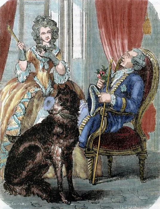 Framed Print : Louis XV (1710-1774). King of France (1715-1774) and Marie J Framed Print : Louis XV (1710-1774). King of France (1715-1774) and Marie J