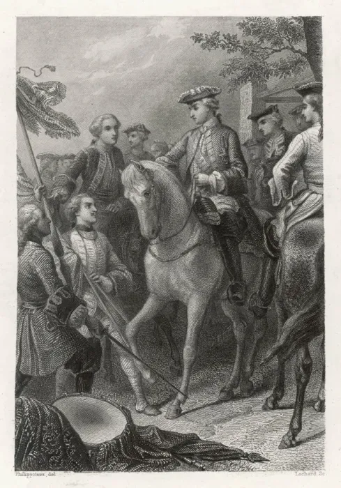 Framed Print : Louis XV at Fontenoy Framed Print : Louis XV at Fontenoy
