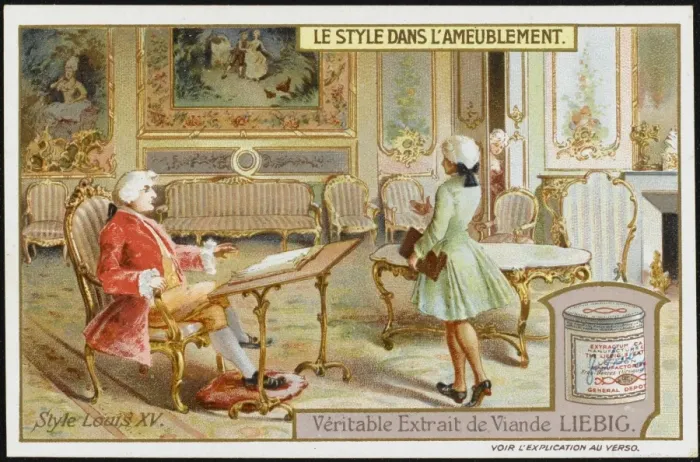 Framed Print : Louis XV Style Room Framed Print : Louis XV Style Room