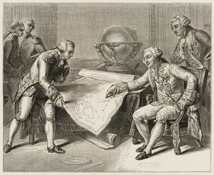 Framed Print : Louis XVI & LA Perouse Framed Print : Louis XVI & LA Perouse