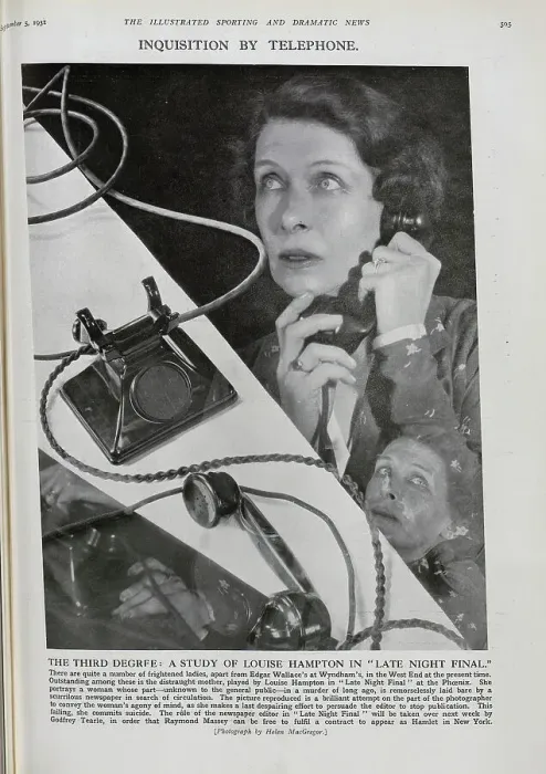 Framed Print : Louise Hampton in Late Night Final Framed Print : Louise Hampton in Late Night Final
