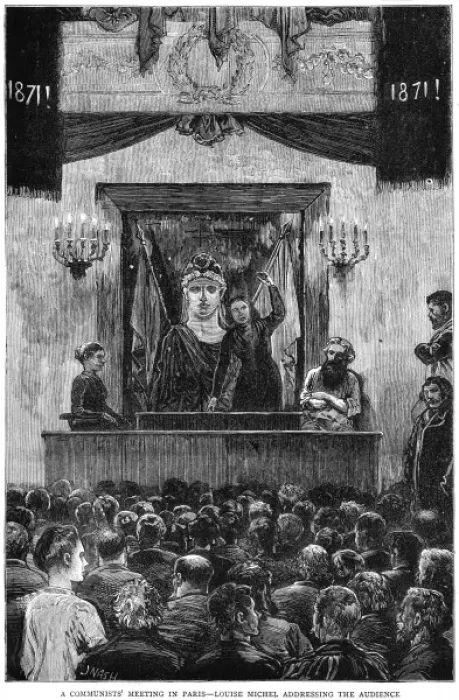 Framed Print : Louise Michel Speaks Framed Print : Louise Michel Speaks