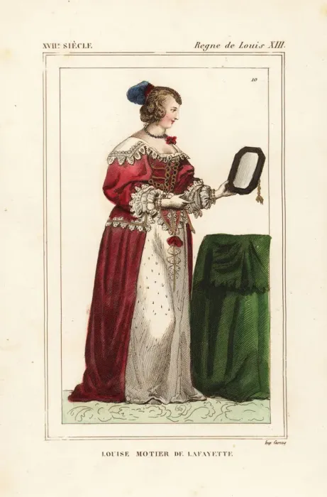 Framed Print : Louise Motier de Lafayette, 1618-1665, French courtier Framed Print : Louise Motier de Lafayette, 1618-1665, French courtier