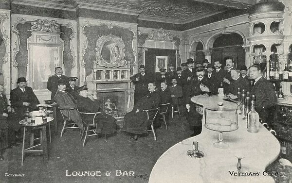 Lounge and Bar, Veterans Club, Hand Court, Holborn, London