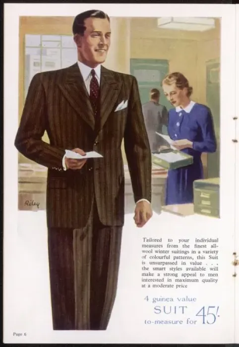 Framed Print : Lounge Suit / Burton 1938 Framed Print : Lounge Suit / Burton 1938
