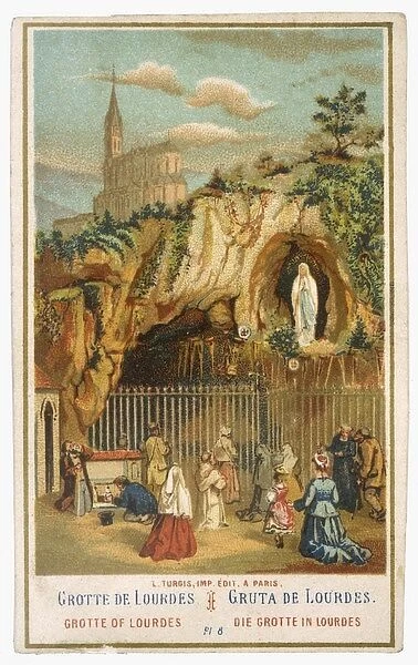 Lourdes Pilgrims (Card)