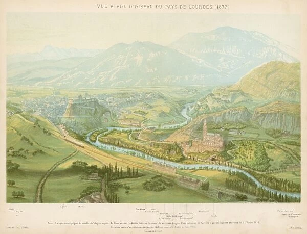 Lourdes  /  View in 1877