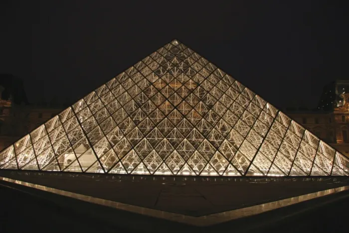 Framed Print : Louvre Museum at night. Paris. France Framed Print : Louvre Museum at night. Paris. France