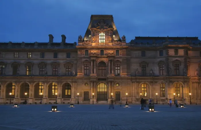 Framed Print : Louvre Museum at night. Paris. France Framed Print : Louvre Museum at night. Paris. France