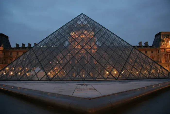 Framed Print : Louvre Museum at night. Paris. France Framed Print : Louvre Museum at night. Paris. France