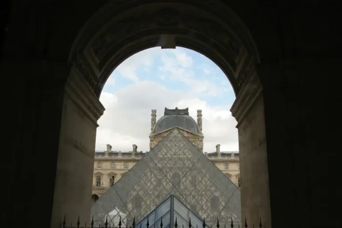 Framed Print : Louvre Museum at night. Paris. France Framed Print : Louvre Museum at night. Paris. France