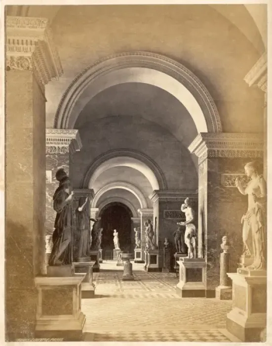 Framed Print : Louvre Sculpture Gallery Framed Print : Louvre Sculpture Gallery