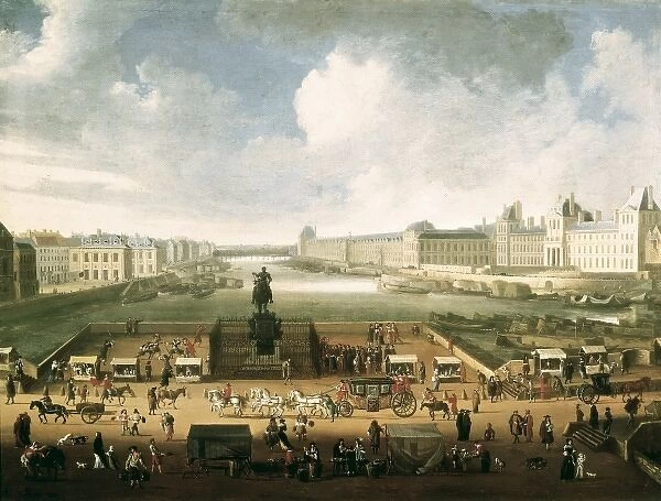 The Louvre and the Seine from Pont Neuf. 1665