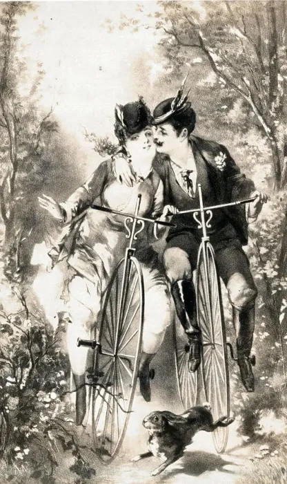 Framed Print : Love on a Bicycle Framed Print : Love on a Bicycle