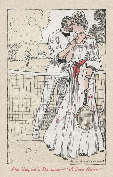 Framed Print : Love Game. The Umpire's Decision - A Love Game' Framed Print : Love Game. The Umpire's Decision - A Love Game'