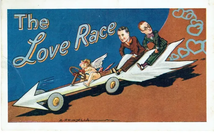 Framed Print : The Love Race by Edwin Greenwood and Stanley Lupino Framed Print : The Love Race by Edwin Greenwood and Stanley Lupino