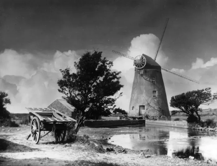 Framed Print : The lovely old windmill at Rhosneigr, Isle of Anglesey, Wales. Date: 1939 Framed Print : The lovely old windmill at Rhosneigr, Isle of Anglesey, Wales. Date: 1939
