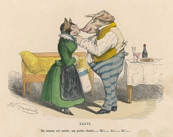 Lovers as Cat and Pig