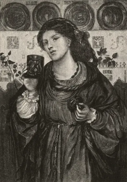 Framed Print : The Loving Cup by Dante Gabriel Rossetti Framed Print : The Loving Cup by Dante Gabriel Rossetti