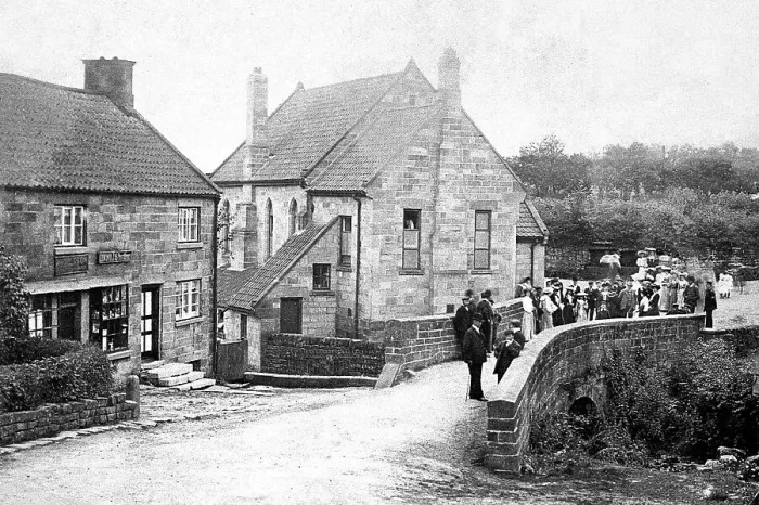 Framed Print : Low Mill, Farndale, early 1900s Framed Print : Low Mill, Farndale, early 1900s