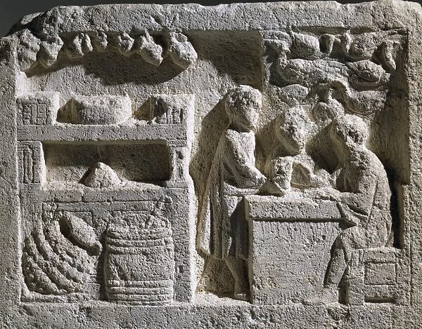 Low relief with thermopolium or tavern scene, 2nd