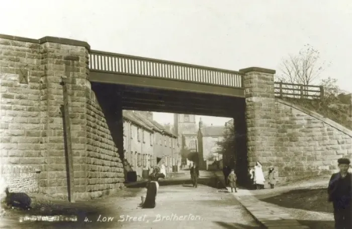 Framed Print : Low Street - Brotherton - The Railway Bridge Framed Print : Low Street - Brotherton - The Railway Bridge