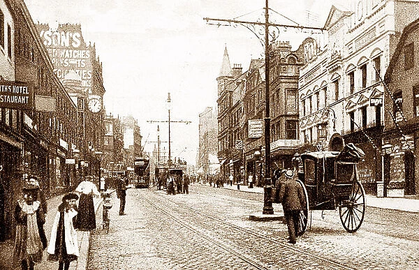 Lower Briggate, Leeds early 1900s