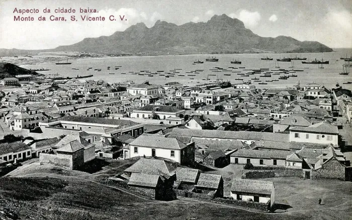Framed Print : The Lower City and Mt. Cara - Sao Vicente, Cape Verde Framed Print : The Lower City and Mt. Cara - Sao Vicente, Cape Verde