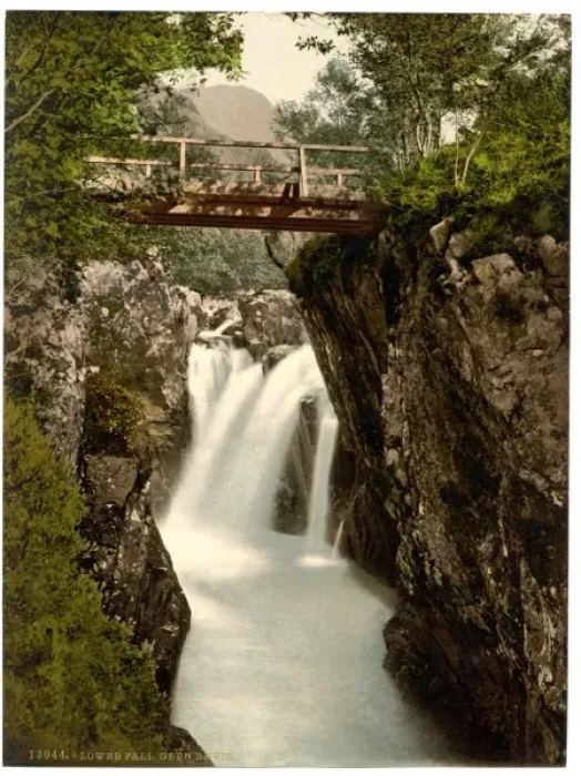 Framed Print : Lower fall, Glen Nevis, Fort William, Scotland Framed Print : Lower fall, Glen Nevis, Fort William, Scotland