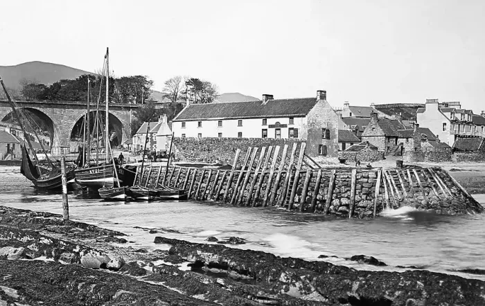 Framed Print : Lower Largo, Scotland, Victorian period Framed Print : Lower Largo, Scotland, Victorian period