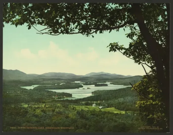 Framed Print : Lower Saranac Lake, Adirondack Mountains Framed Print : Lower Saranac Lake, Adirondack Mountains