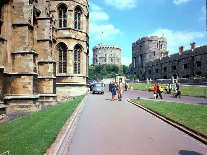 Framed Print : The Lower Ward, Windsor Castle, Windsor Framed Print : The Lower Ward, Windsor Castle, Windsor