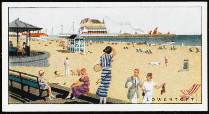 Framed Print : Lowestoft - 1920s cigarette card Framed Print : Lowestoft - 1920s cigarette card