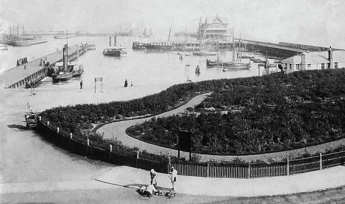 Framed Print : Lowestoft Pier and Gardens Victorian period Framed Print : Lowestoft Pier and Gardens Victorian period