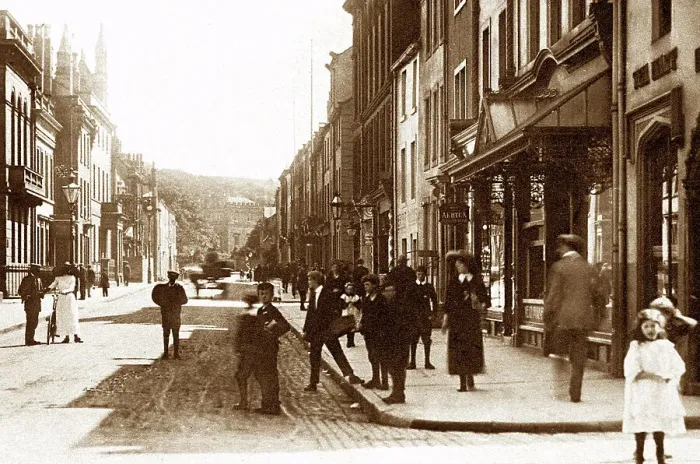 Framed Print : Lowther Street, Whitehaven early 1900's Framed Print : Lowther Street, Whitehaven early 1900's