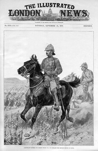 Lt. -Gen. Sir George White, V. C. on horseback