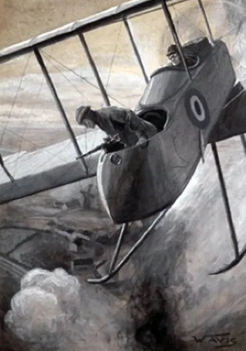 Framed Print : Lt George Ivan Carmichael dropping bombs - Menin Station Framed Print : Lt George Ivan Carmichael dropping bombs - Menin Station
