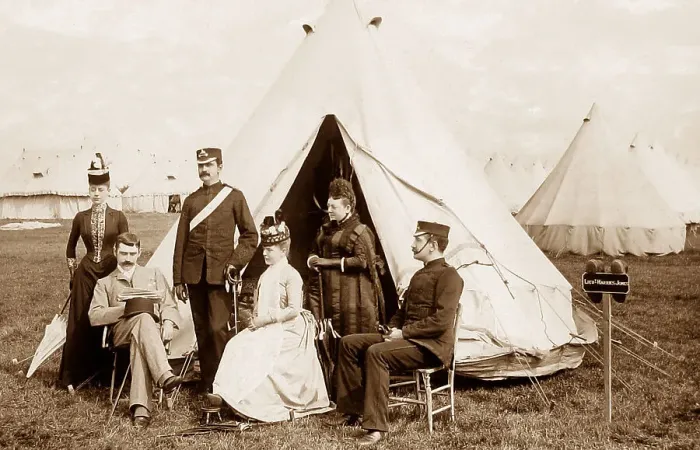 Framed Print : Lt Harries Jones, British Army Volunteers Camp at Harrogate Framed Print : Lt Harries Jones, British Army Volunteers Camp at Harrogate
