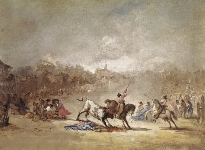 Framed Print : LUCAS VELAZQUEZ, Eugenio (1817-1870). La suerte Framed Print : LUCAS VELAZQUEZ, Eugenio (1817-1870). La suerte