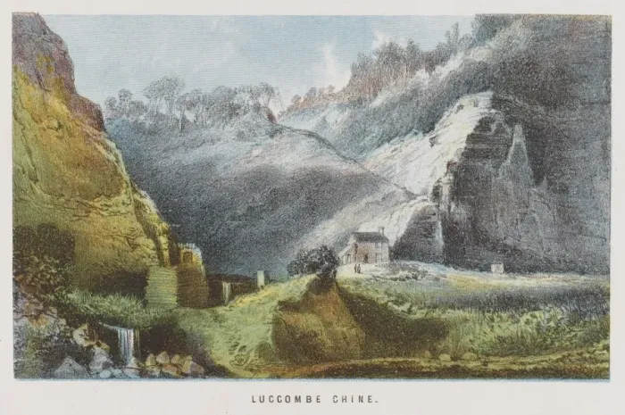 Framed Print : Luccombe Chine I. O. W Framed Print : Luccombe Chine I. O. W