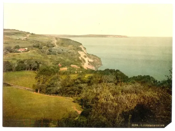 Framed Print : Luccombe Chine, Isle of Wight, England Framed Print : Luccombe Chine, Isle of Wight, England