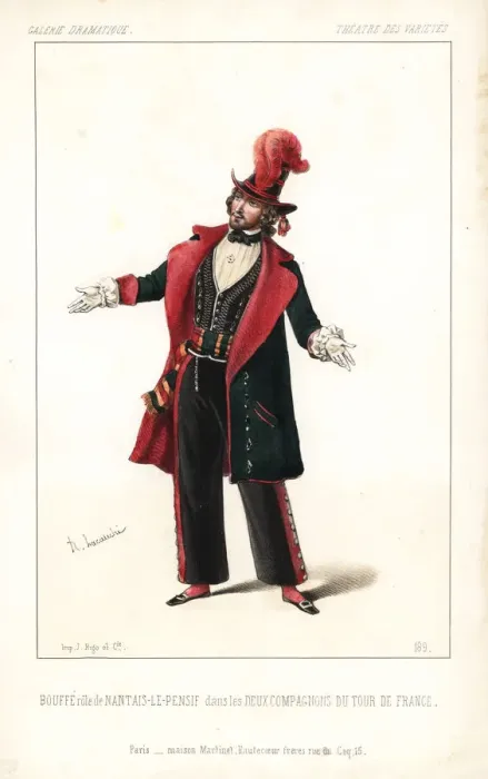 Framed Print : Luciano Bouffe in Les Deux Compagnons du Tour Framed Print : Luciano Bouffe in Les Deux Compagnons du Tour