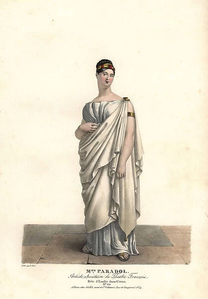 Lucinde Paradol as Emilie in Cinna, 1823