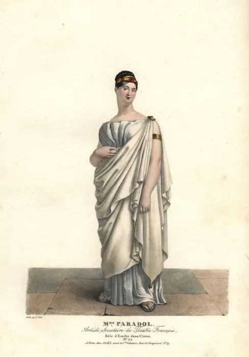 Framed Print : Lucinde Paradol as Emilie in Cinna, 1823 Framed Print : Lucinde Paradol as Emilie in Cinna, 1823